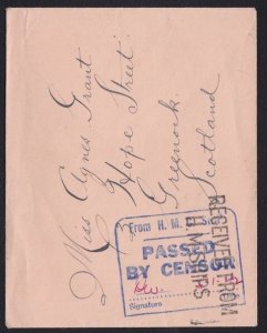 CANADA WW2 cover to Scotland with Canadian naval censor etc................B5113