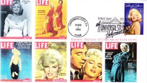 ggCovers (Gary Gozemba) FDC #2967 Marilyn Monroe on Life Universal City 1995