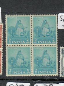 INDIA  2A   SG 358   BLOCK OF 4   MNH        P0501H