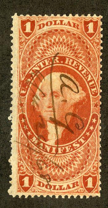 US R72c USED SCV $40.00 BIN $14.00 IRS MANIFEST POLITICIAN