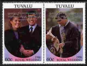 Tuvalu 1986 Royal Wedding (Andrew & Fergie) 60c with ...