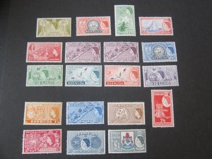 Bermuda 1953 Sc 143-156,158-162 MH/MNH