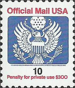 # O146A Mint Never Hinged ( MNH ) EAGLE HOLDING ARROWS AND BRANCH