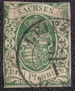 Saxony - 2 1851 Used