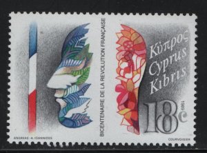 CYPRUS     726  MNH  SET