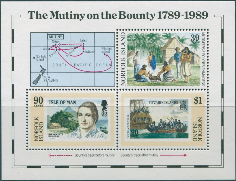 Norfolk Island 1989 SG464 Bounty MS MNH