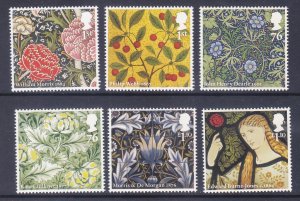 GB Great Britain 2902-07 (SG 3181-86) MNH 2011 William Morris & Co 150th Anniv.