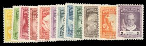 Panama 403A-L, $101.45, 1956 Portraits, never hinged, 6c with gum stain