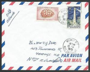 NEW CALEDONIA 1970 airmail cover Noumea to New Zealand.....................58671