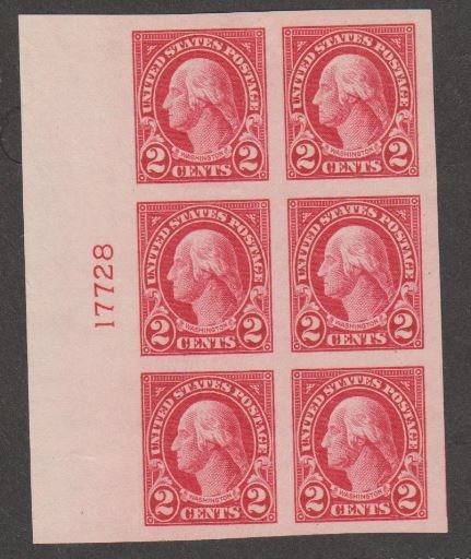 U.S. Scott #577 Washington Stamp - Mint NH Plate Block - IND
