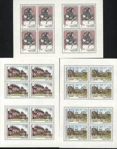 Czechoslovakia MNH Sc 2867-69 Mini-sheet Mi 3126-28 KB Value 110 Euro