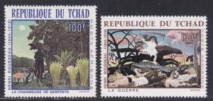 Chad #C43-44 F-VF Mint NH ** Rousseau Paintings