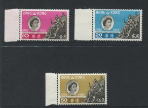 Hong Kong - Scott 200-202 - General Issue - 1962 - MLH - Set of 3 Stamps