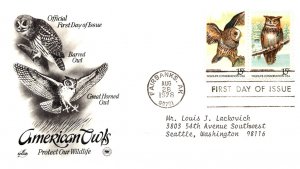 United States, Alaska, First Day Cover, Birds