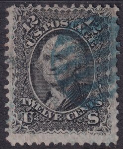 #97 Used, Fine, Neat blue grid cancel (CV $250 - ID40696) - Joseph Luft