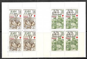 FRANCE 1978 RED CROSS Semi Postal Booklet Sc B512a MNH