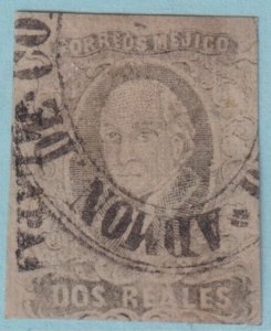 MEXICO 8 1861 HIDALGO JALAPA USED  NO FAULTS VERY FINE! FZQ