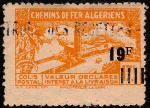 ✔️ FR.COL ALGERIA 1948/9 - PARCEL RAILWAY - YV. 195 * MH [201.1A.J]