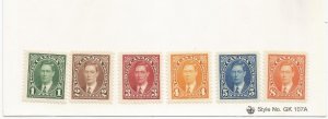 CANADA SCOTT# 231-236, MNH, OG