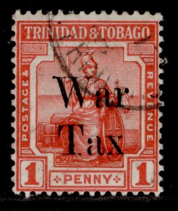 TRINIDAD & TOBAGO GV SG188, 1d scarlet, FINE USED.