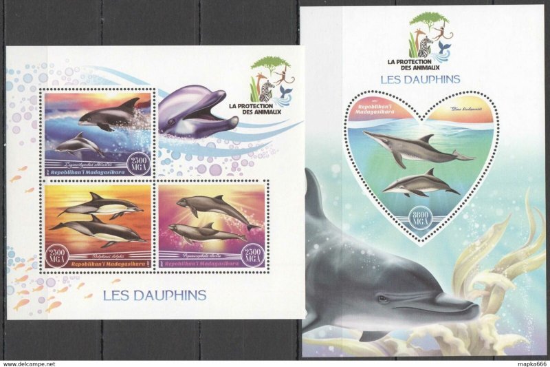 2017 Dolphins Marine Life Fauna Protection Animals 1+1 ** Ja398