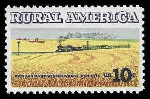 PCBstamps   US #1506 10c Rural American - Wheat, MNH, (38)