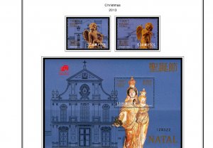 COLOR PRINTED MACAO 2011-2020 STAMP ALBUM  PAGES (122 illustrated pages)