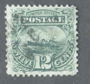 U.S. 1869 Issue Sc # 117  12¢  Ship Adriatic Very Fine