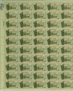 SCOTT 2152 VETERANS of KOREA 22ct 50 STAMP SHEET