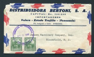 1948 Air Mail Venezuela to Bloomfield, New Jersey USA