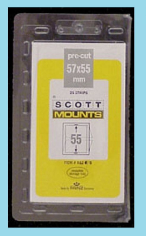 Scott Mounts Clear 57/55, (pak 25)(00912C)