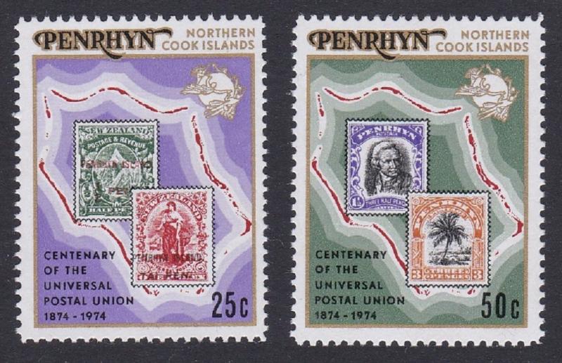 Penrhyn Centenary of UPU 2v SG#70-71 SC#64-65