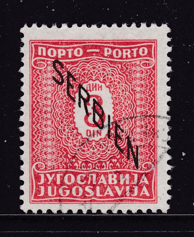 Serbia a 3d WW2 postage Due fine used (CTO)