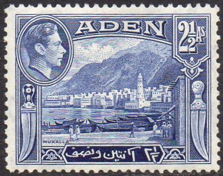 Aden 1939	2½a Mukalla MH