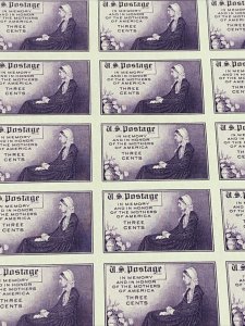 US 754 Whistler’s Mother Imperf Sheet Of 50 Mint No Gum As Issued - SUPERB.