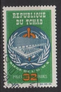Chad 1966 - Scott 127 CTO - 32fr, WHO headquarter