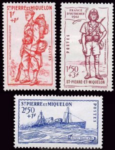 Scott #B8A-8C Vichy issue MNH