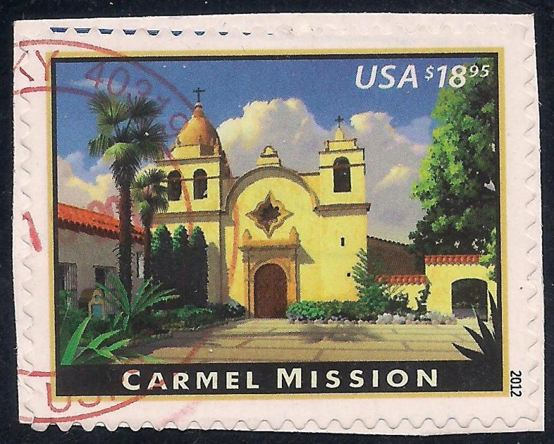 4650 Used VF  circular canc on piece