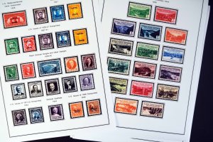 COLOR PRINTED CANAL ZONE 1904-1978 STAMP ALBUM PAGES (21 illustrated pages)