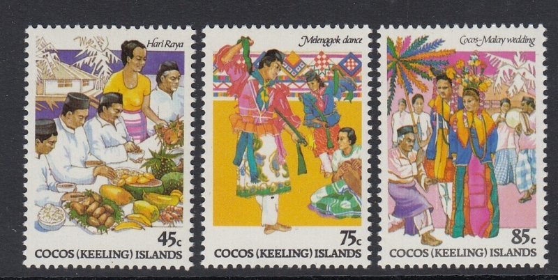 Cocos Islands 108-10 Malay Festivals mnh