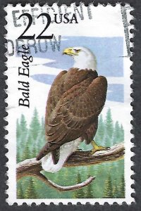 United States #2309 22¢ Bald Eagle (1987). Used.
