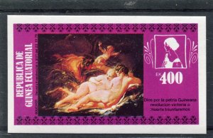 Equatorial Guinea 1976 Boucher NUDES Paintings s/s Imperforated Mint (NH)