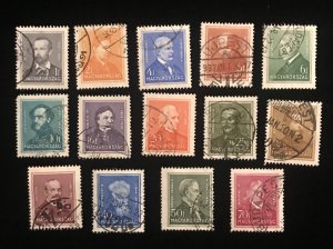 Hungary Scott 468 to 479 & 509-510 used set of 14