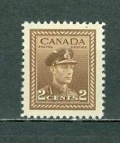 CANADA 1942 GEO VI  #250 VERY FINE  MNH...$1.00