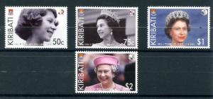 Kiribati 2012 MNH Diamond Jubilee Queen Elizabeth II 4v Set Royalty Stamps