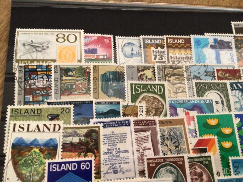 Iceland Island used  mixed stamps A12280