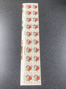 US #1730 Rural Mailbox Plate Strips Of 20 - Wellston OH Local Precancel W. Gum