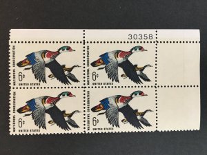 Scott # 1362 Waterfowl Conservation, MNH Plate Block of 4