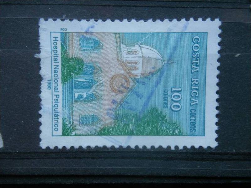 COSTA RICA, 1990, used 100col Natl. Psychiatric hospital Scott 432