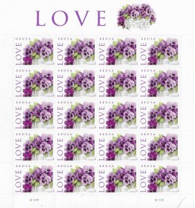 US#4450  $0.44  Love  pane of 20 (MNH) CV $18.00